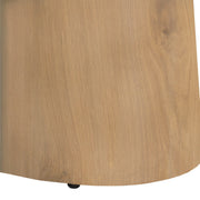 Eettafel Novero Eikenhout fineer Naturel hout 230x110 cm-Eettafels-Livingfurn