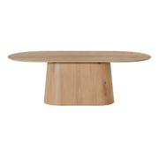 Eettafel Novero Eikenhout fineer Naturel hout 230x110 cm-Eettafels-Livingfurn