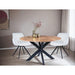 Eettafel Oslo Acaciahout Naturel hout 130 cm-Eettafels-Livingfurn