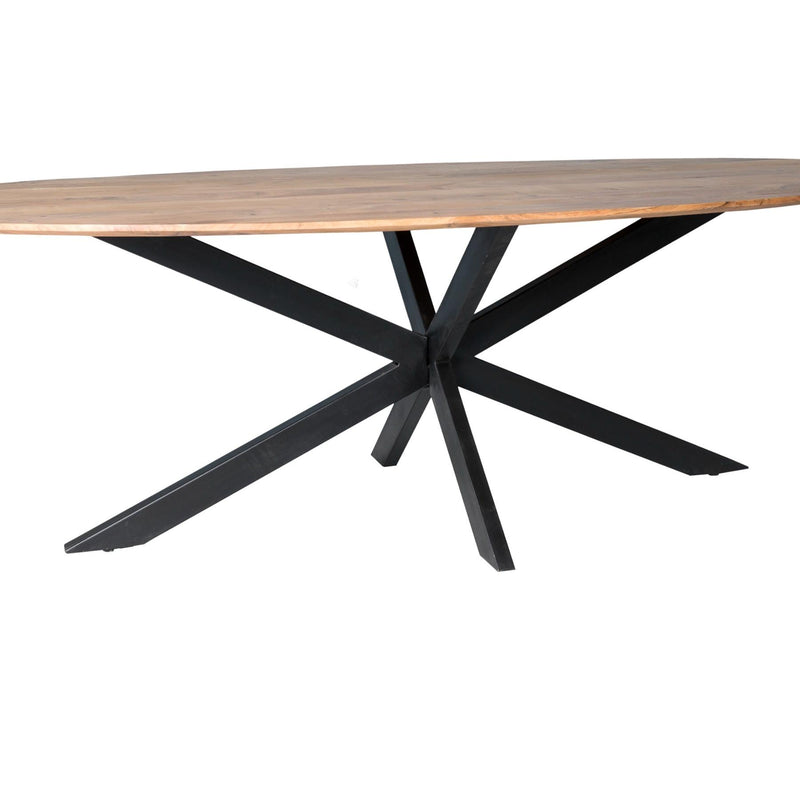 Eettafel Oslo Acaciahout Naturel hout 240x110 cm-Eettafels-Livingfurn