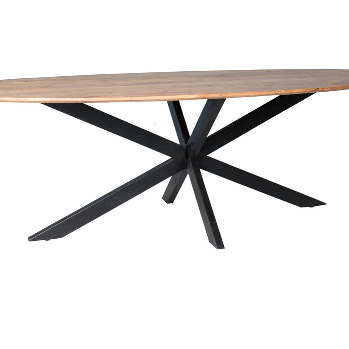Eettafel Oslo Acaciahout Naturel hout 240x110 cm-Eettafels-Livingfurn