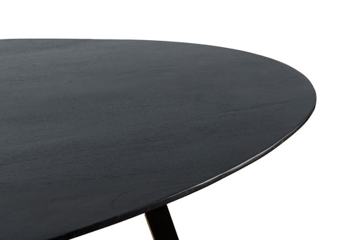 Eettafel Oslo Acaciahout Zwart 200x100 cm-Eettafels-Livingfurn