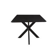 Eettafel Oslo Acaciahout Zwart 220x100 cm-Eettafels-Livingfurn