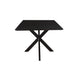 Eettafel Oslo Acaciahout Zwart 220x100 cm-Eettafels-Livingfurn