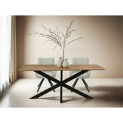 Eettafel Oslo Acasia Acaciahout Naturel hout 200x100 cm-Eettafels-Livingfurn