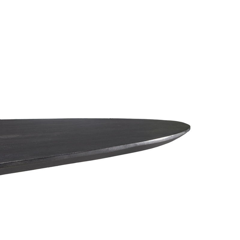 Eettafel Oslo Mangohout Zwart 120 cm 120x120x76 cm-Eettafels-Livingfurn