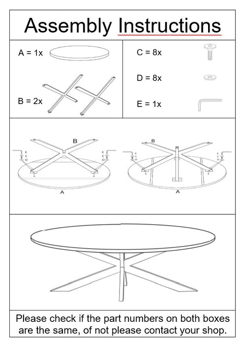 Eettafel Oslo Mangohout Zwart 210x100 cm-Eettafels-Livingfurn