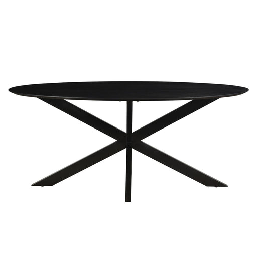 Eettafel Oslo Zwart 180x90 cm-Eettafels-Livingfurn