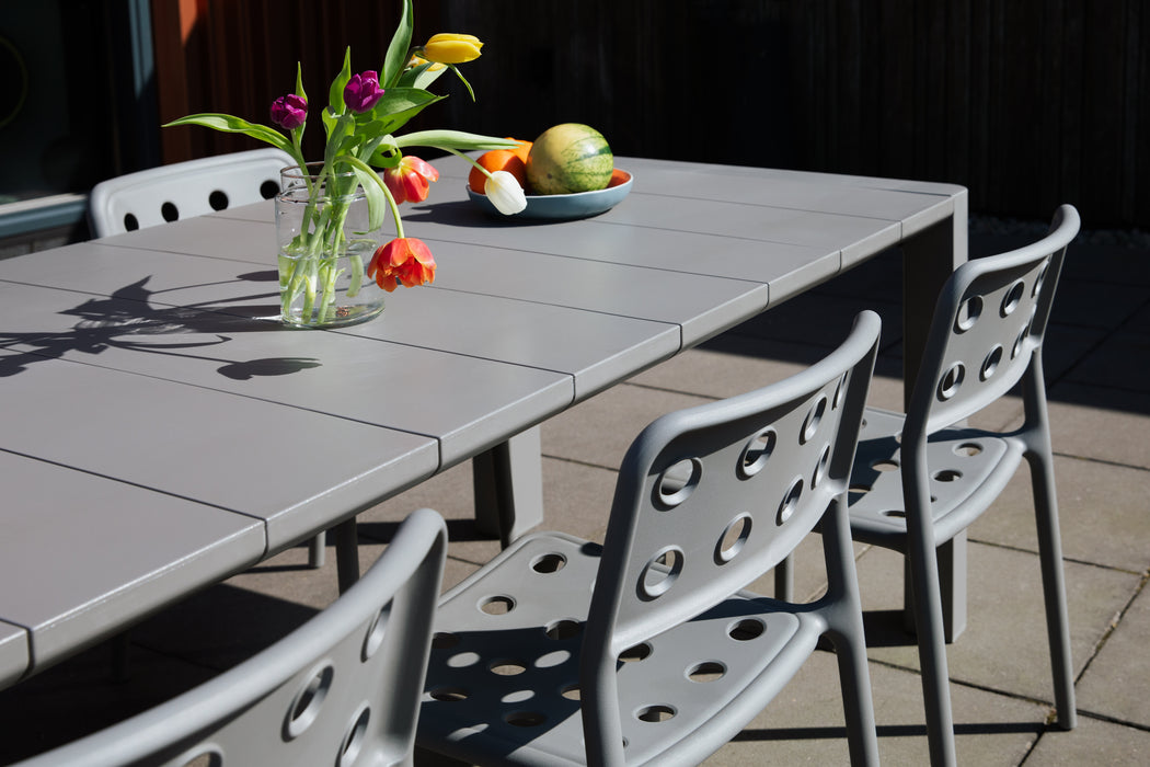 Eettafel Outdoor Alban 220x100 Steel Grijs 220x100 cm-Eettafels-Creating Home
