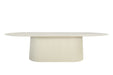 Eettafel Patrice Mangohout Crème wit 110x300 cm-Eettafels-Livingfurn