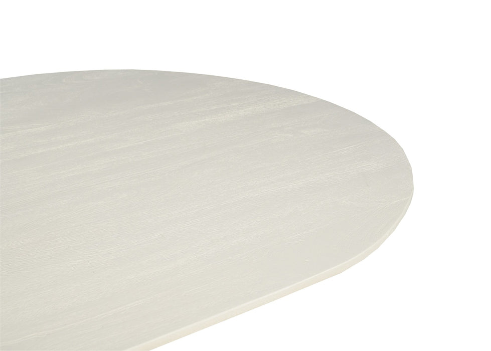Eettafel Patrice Mangohout Crème wit 110x300 cm-Eettafels-Livingfurn