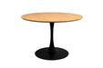 Eettafel Raku MDF,Eikenfineer Naturel Ø110x75 cm-Eettafels-Creating Home