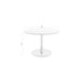 Eettafel Raku MDF,Eikenfineer Naturel Ø110x75 cm-Eettafels-Creating Home