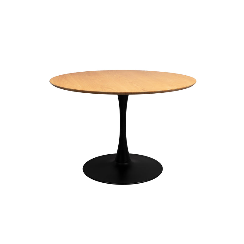 Eettafel Raku MDF,Eikenfineer Naturel Ø110x75 cm-Eettafels-Creating Home