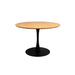 Eettafel Raku MDF,Eikenfineer Naturel Ø110x75 cm-Eettafels-Creating Home