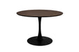 Eettafel Raku MDF,Teak veneer Zwart Ø110x75 cm-Eettafels-Creating Home