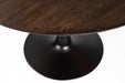 Eettafel Raku MDF,Teak veneer Zwart Ø110x75 cm-Eettafels-Creating Home