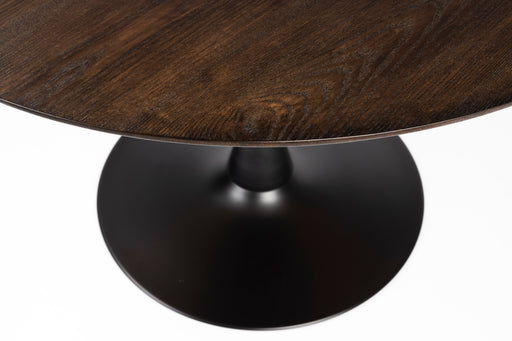 Eettafel Raku MDF,Teak veneer Zwart Ø110x75 cm-Eettafels-Creating Home