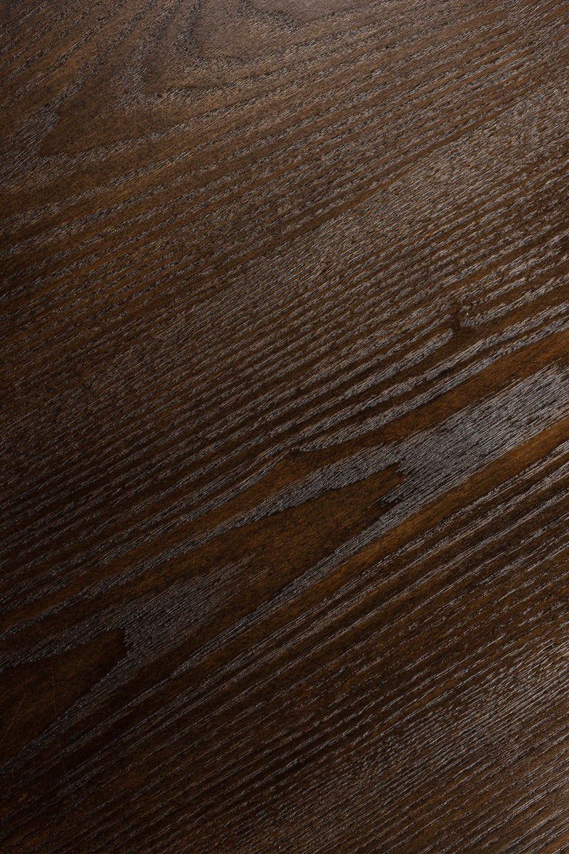 Eettafel Raku MDF,Teak veneer Zwart Ø110x75 cm-Eettafels-Creating Home