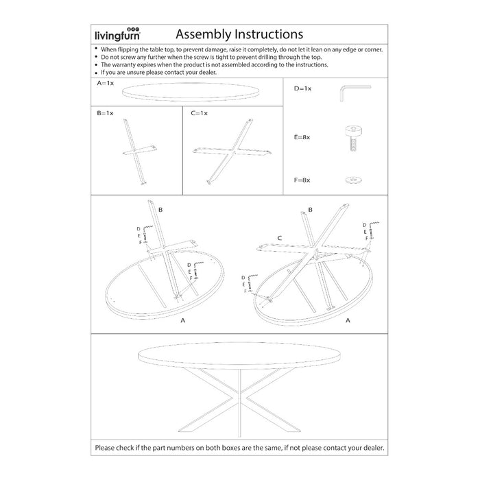 Eettafel Rocky Mangohout Naturel hout 120 cm 120x120x76 cm-Eettafels-Livingfurn
