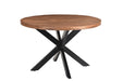 Eettafel Rocky Mangohout Naturel hout 120 cm-Eettafels-Livingfurn