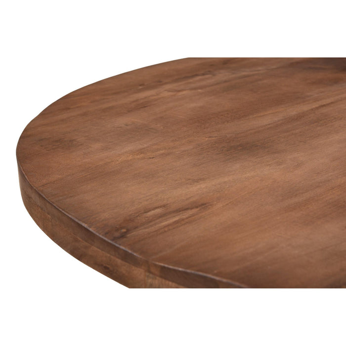 Eettafel Rocky Mangohout Naturel hout 120 cm-Eettafels-Livingfurn