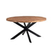 Eettafel Rocky Mangohout Naturel hout 130 cm 130x130x76 cm-Eettafels-Livingfurn