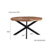 Eettafel Rocky Mangohout Naturel hout 150 cm 150x150x76 cm-Eettafels-Livingfurn