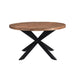 Eettafel Rocky Mangohout Naturel hout 150 cm 150x150x76 cm-Eettafels-Livingfurn