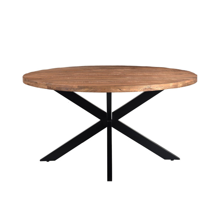 Eettafel Rocky Mangohout Naturel hout 150 cm-Eettafels-Livingfurn