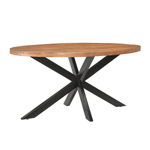 Eettafel Rocky Mangohout Naturel hout 160x90 cm-Eettafels-Livingfurn