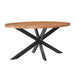 Eettafel Rocky Mangohout Naturel hout 160x90 cm-Eettafels-Livingfurn