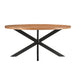 Eettafel Rocky Mangohout Naturel hout 180x90 cm-Eettafels-Livingfurn