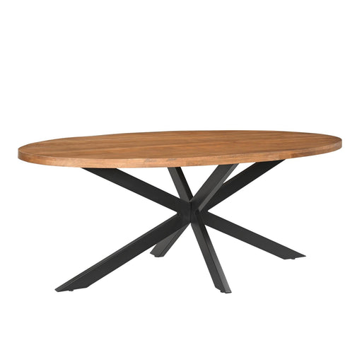Eettafel Rocky Mangohout Naturel hout 210x100 cm-Eettafels-Livingfurn