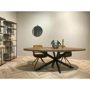Eettafel Rocky Mangohout Naturel hout 210x100 cm-Eettafels-Livingfurn