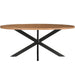 Eettafel Rocky Mangohout Naturel hout 240x110 cm-Eettafels-Livingfurn
