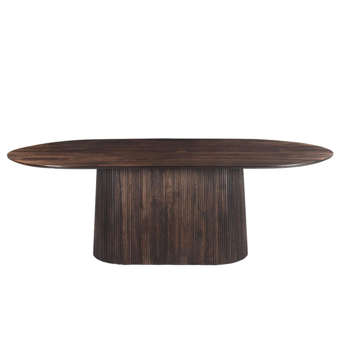Eettafel Salvator Mangohout Bruin 110x200 cm-Eettafels-Livingfurn