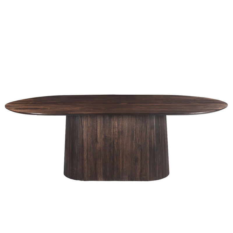 Eettafel Salvator Mangohout Bruin 110x200 cm 31001-Eettafels-Livingfurn