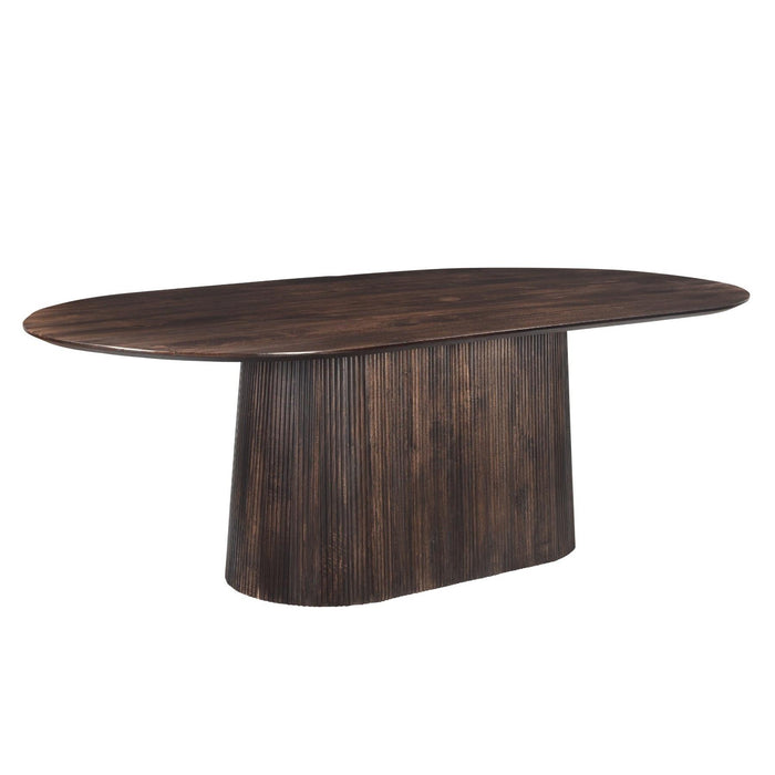 Eettafel Salvator Mangohout Bruin 110x200 cm-Eettafels-Livingfurn