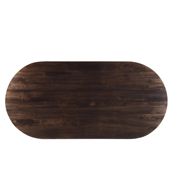 Eettafel Salvator Mangohout Bruin 110x200 cm-Eettafels-Livingfurn
