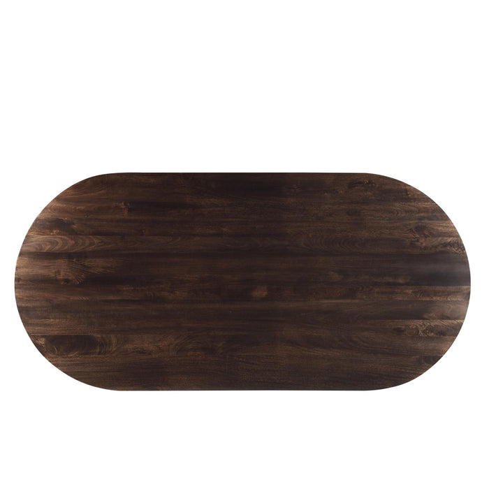 Eettafel Salvator Mangohout Bruin 110x230 cm 13943-Eettafels-Livingfurn