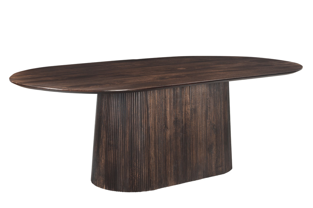 Eettafel Salvator Mangohout Bruin 110x230 cm-Eettafels-Livingfurn