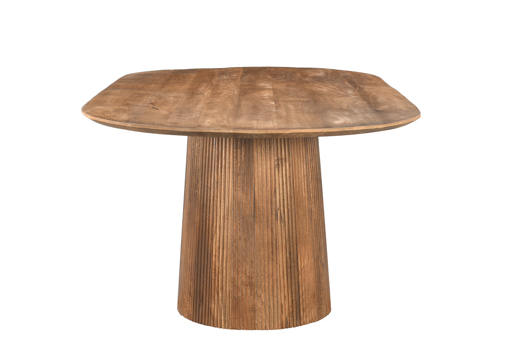 Eettafel Salvator Mangohout Bruin 110x230 cm-Eettafels-Livingfurn