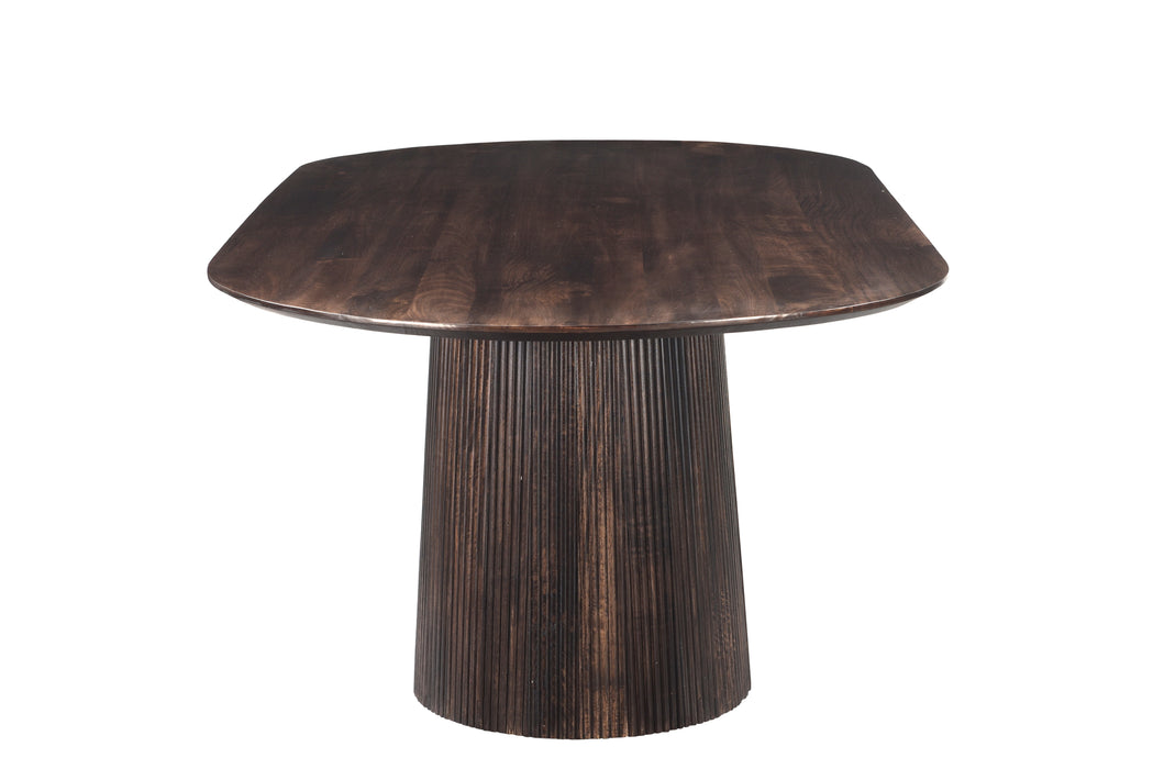 Eettafel Salvator Mangohout Bruin 110x230 cm-Eettafels-Livingfurn