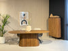 Eettafel Salvator Mangohout Bruin 110x230 cm-Eettafels-Livingfurn