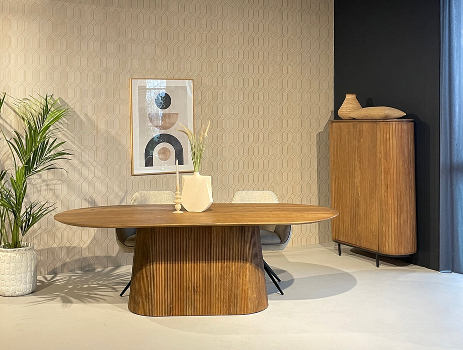 Eettafel Salvator Mangohout Bruin 110x230 cm-Eettafels-Livingfurn