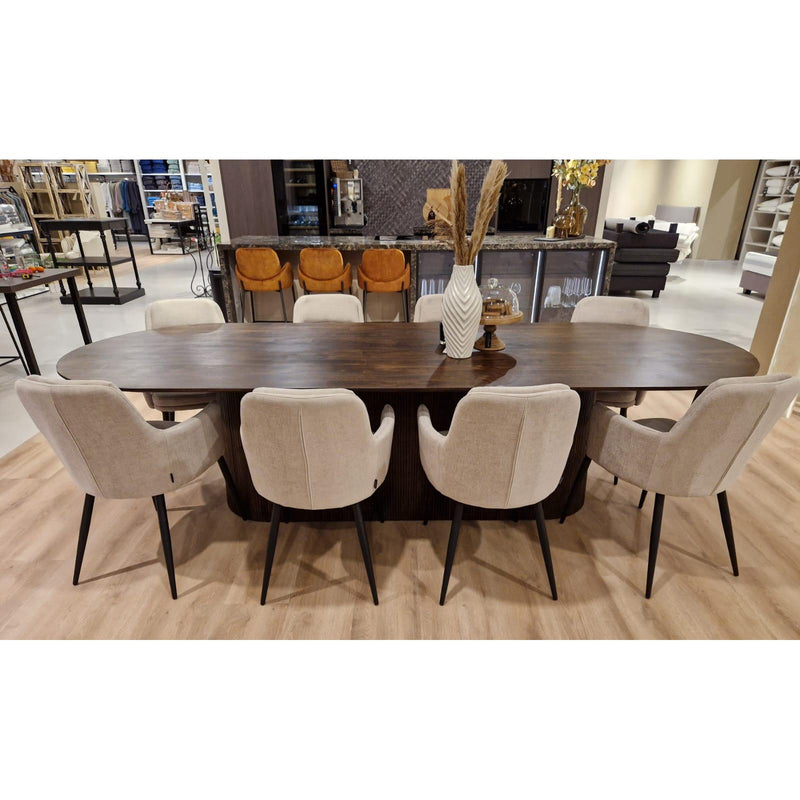 Eettafel Salvator Mangohout Bruin 110x300 cm 30998-Eettafels-Livingfurn