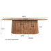 Eettafel Salvator Mangohout Bruin 110x300 cm-Eettafels-Livingfurn