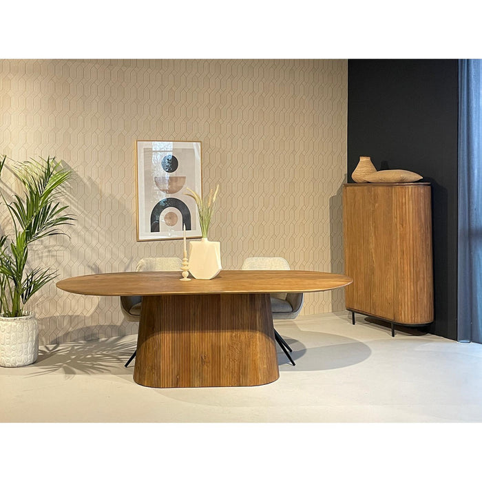 Eettafel Salvator Mangohout Bruin 110x300 cm-Eettafels-Livingfurn