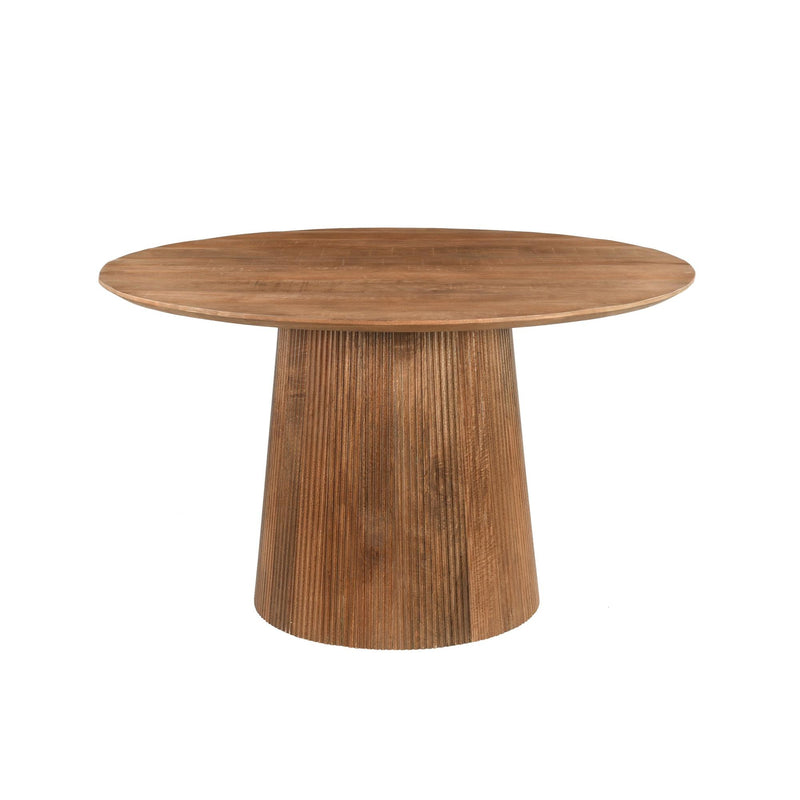 Eettafel Salvator Mangohout Bruin 130 cm 130x130x76 cm 13968-Eettafels-Livingfurn